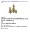 3-Piece Sparkling Champagne Tinsel Artificial Christmas Tree Set - 12, 18 & 24