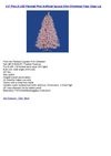 4.5' Pre-Lit LED Flocked Pink Artificial Spruce Slim Christmas Tree- Clear Lts