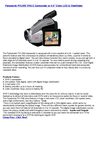 Panasonic PVL552 VHS-C Camcorder w 4.0 Color LCD & Viewfinder