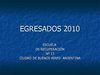 EGRESADOS 2010