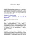 Agenda Escolar para el 2011