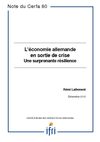 L'économie allemande en sortie de crise, une surprenante résilience