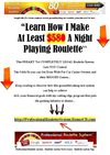 Professional Roulette System - Roulette System Never Loses - Roulette System Tips