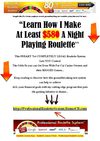Roulette System Easy - Roulette System Tricks - Professional Roulette System