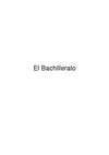 El Bachillerato