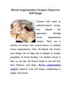 Breast Augmentation Surgery: Improves Self Image