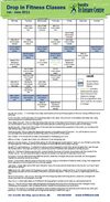 Drop in & Registered Fitness Program Information