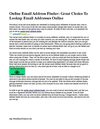 Online Email Address Finder: Great Choice To Lookup Email Addresses Online 