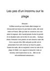 Les pas d'un inconnu sur la plage... 