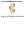 Michael Kors Women's MK5139 Horn and Gold Runway Watch