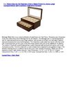 Watch Box for 20 Watches Cherry Matte Finish XL Extra Large Compartments Soft Cushions Clearance Window