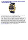Swiss Legend Men's 20067-YG-03 Commander Collection Chronograph Yellow Gold Blue Rubber Watch