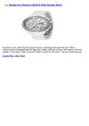 Michael Kors Women's MK5079 White Runway Watch