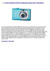 Canon Powershot SD1200 IS Digital Elph Camera, Blue - Refurbished