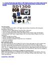 Canon PowerShot SD1300IS 12 MP Digital Camera w4x Wide Angle Optical IS Zoom (Brown) 8GB BP6L BatteryCharger...
