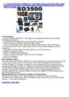 Canon PowerShot SD3500IS 14.1 MP Digital Camera w5x Ultra Wide Angle Optical IS Zoom (Black) 16GB BP6L BatteryCharger...