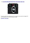 Leica M9 18MP Digital Range Finder Camera (Black, Body Only)