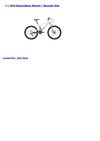2009 Diamondback Mission 1 Mountain Bike