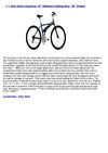 New Dahon Espresso 18 (Medium) Folding Bike - 26 Wheels