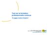 Tout sur la formation professionnelle continue
