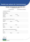 dossier type de demande de subvention 2011