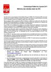 Communiqué Fédéral - Retraite IEG - 04.01.11