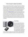 When to Change Your Digital Camera Battery