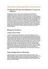 Tips On Internet Marketing. Before You Get Started!
