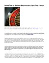 Handy Tips for Roulette Beginners and Long-Time Players