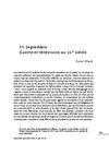 11 Septembre. Guerre et télévision au XXIe siècle