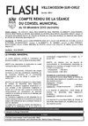Compte-rendu du Conseil Municipal de Villemoisson du 18 décembre 2010