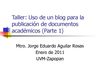 Taller: blogger/calaméo (Parte 1)