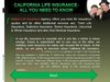California life insurance- all you need to know