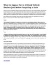 What to Look For in Utilised Car Dealers Before Acquiring a Auto