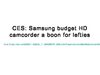 Samsung budget HD camcorder a boon for lefties