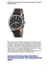 Victorinox Swiss Army Men's 241404 Chrono Classic PVD Coated Black Dial Watch