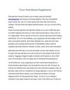Yeast Nutrition Supplement