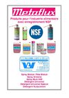 Metaflux Catalogue produits NSF + prix 2010