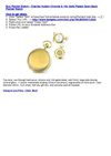 Pocket Watch - Charles Hubert Chrome & 14k Gold Plated Open Back Pocket Watch