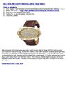 Seiko Men's SGF578 Brown Leather Strap Watch