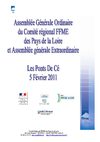 Dossier Assemblée générale Ordinaire et Assemblée générale Extraordinaire du Comité régional FFME des pays de...