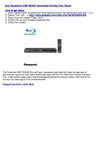 Panasonic DMP-BD655 networked Blu-Ray Disc Player