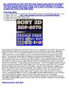 CODE FREE 3D SONY BDP-S570 Multi Region Code Free DVD 012345678 PALNTSC Blu Ray Zone A+B+C Player, DivX AVI MKV,...