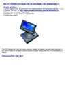 7.5 Portable DVD Player with Sd Card Reader, USB AnalogCable Tv