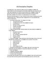 Job Description Template