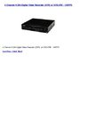 4 Channel H.264 Digital Video Recorder (DVR) w DVD+RW - 120FPS