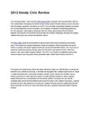 2012 Honda Civic Review