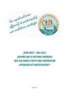Projet de rapport d'activité avant le BF de Janvier 2011