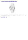 Women's Chronograph White Dial White Ceramic