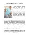 Pain Management in New York City